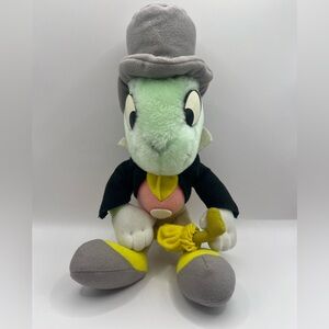 Vintage 80s Jiminy Cricket Pinocchio Walt Disney World Stuffed Plush Toy 10”